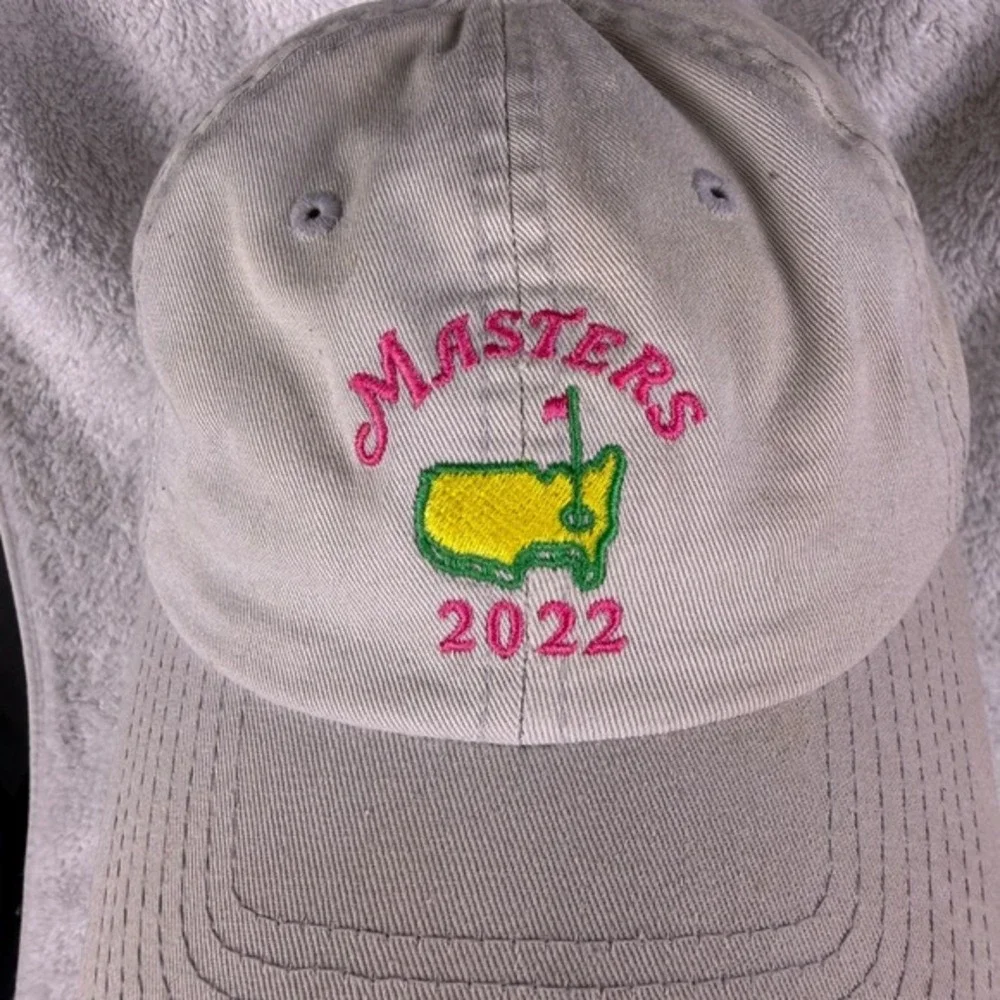 Ladies Masters Golf Hat 2022 Beige American Needle Adjustable‎ Strap Read!